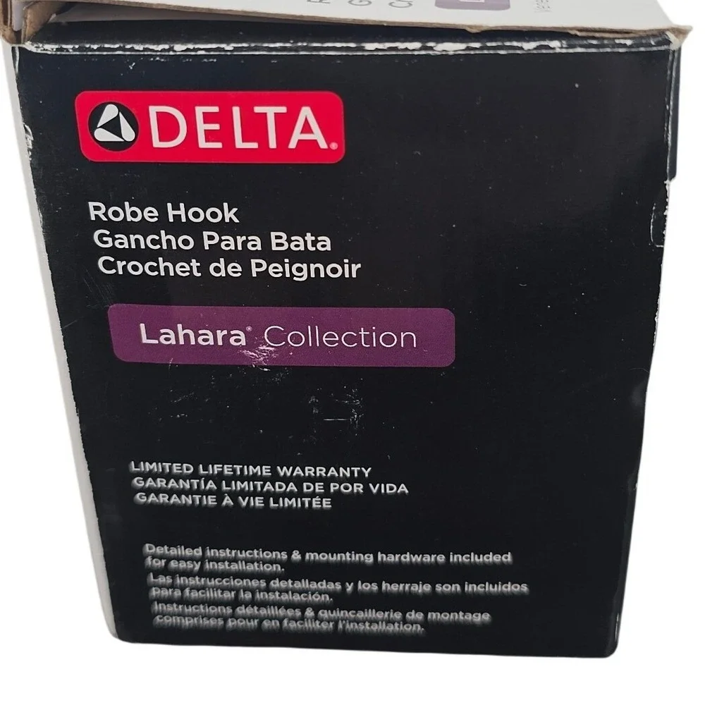 Delta Lahara Robe Hook Venetian Bronze 73835-RB Single‎ Bathroom Wall Hook NEW